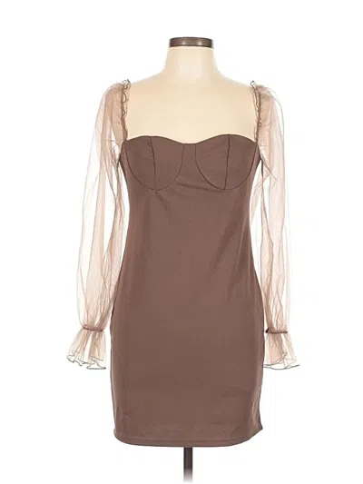 Pre-owned Shein Cocktail Dress In Brown