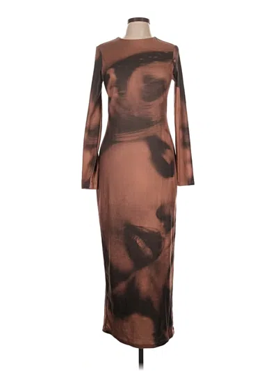 Pre-owned Shein Cocktail Dress In Brown