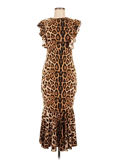 Pre-owned Shein Cocktail Dress In Brown