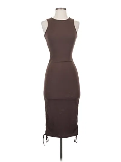 Pre-owned Shein Cocktail Dress In Brown