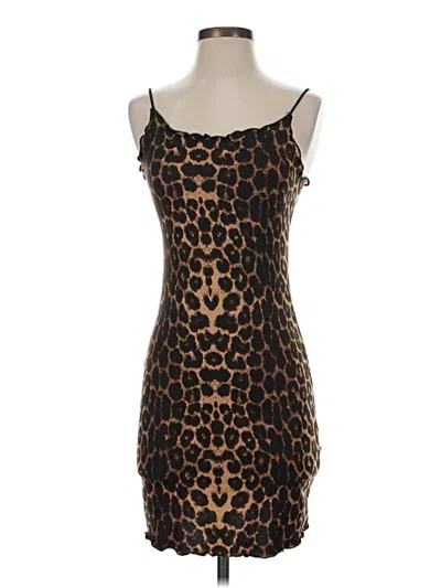 Pre-owned Shein Cocktail Dress In Brown