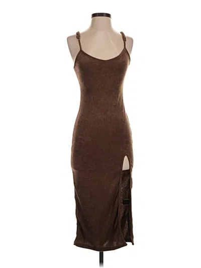 Pre-owned Shein Cocktail Dress In Brown