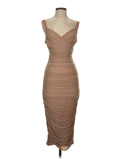 Pre-owned Shein Cocktail Dress In Brown