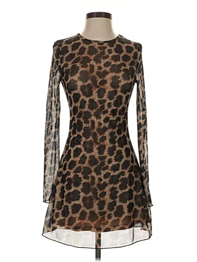 Pre-owned Shein Cocktail Dress In Brown