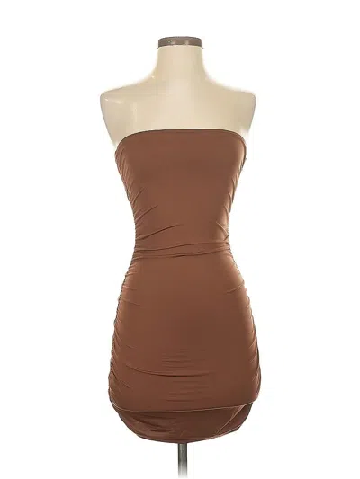 Pre-owned Shein Cocktail Dress In Brown