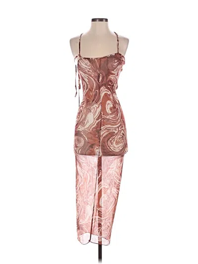 Pre-owned Shein Cocktail Dress In Brown