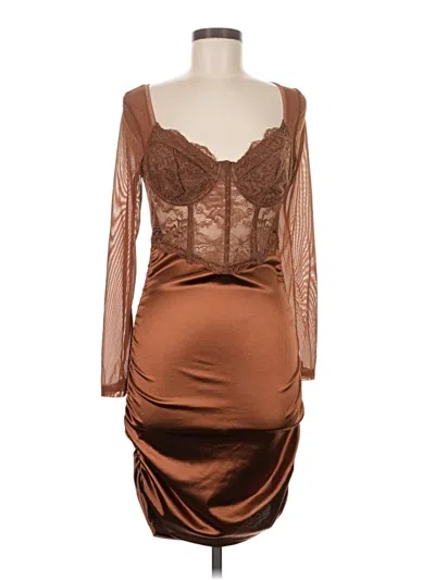 Pre-owned Shein Cocktail Dress In Brown