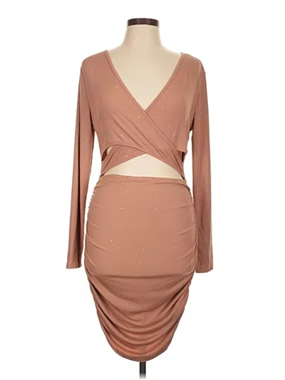 Pre-owned Shein Cocktail Dress In Brown