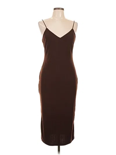 Pre-owned Shein Cocktail Dress In Brown