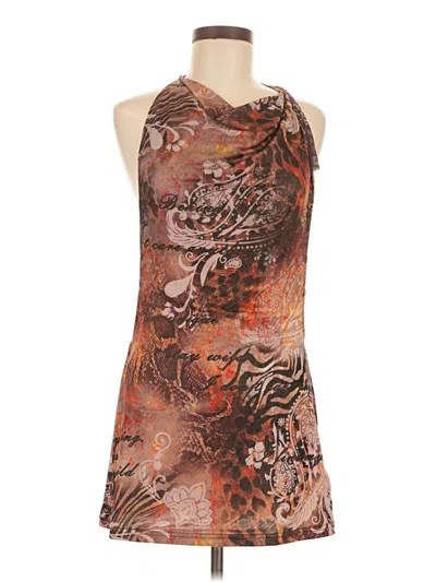 Pre-owned Shein Cocktail Dress In Brown
