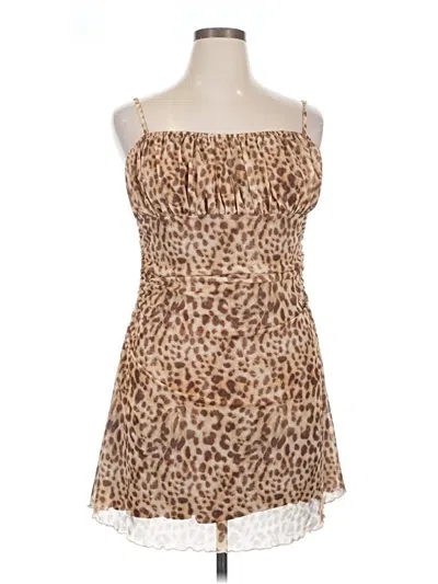 Pre-owned Shein Cocktail Dress In Brown
