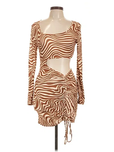 Pre-owned Shein Cocktail Dress In Brown