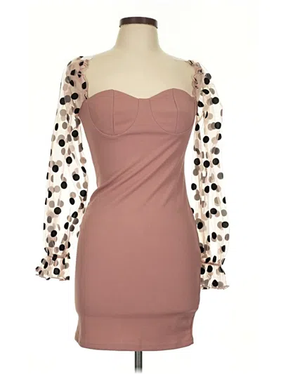 Pre-owned Shein Cocktail Dress In Brown
