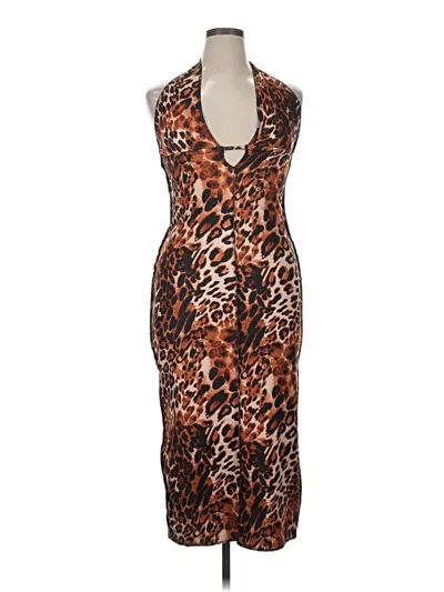 Shein Cocktail Dress In Brown