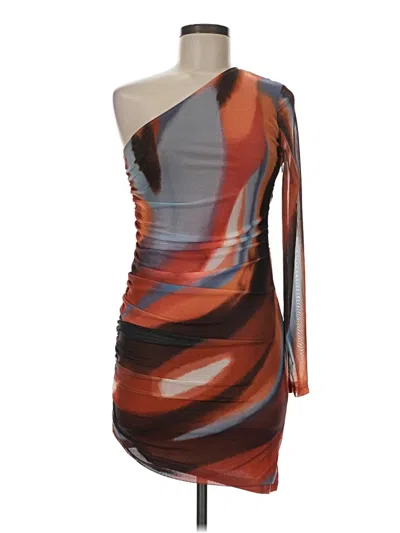 Pre-owned Shein Cocktail Dress In Brown