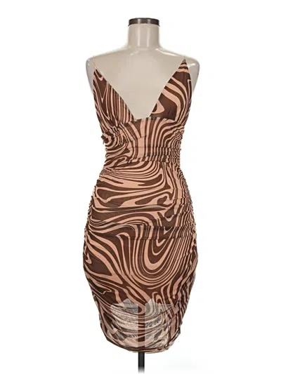 Pre-owned Shein Cocktail Dress In Brown