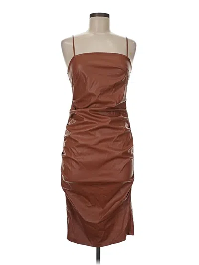 Pre-owned Shein Cocktail Dress In Brown