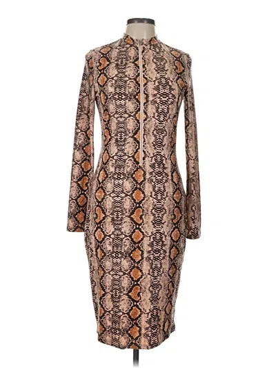 Pre-owned Shein Cocktail Dress In Brown
