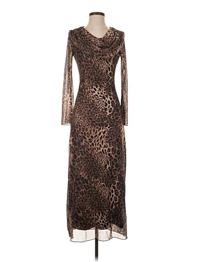 Pre-owned Shein Cocktail Dress In Brown