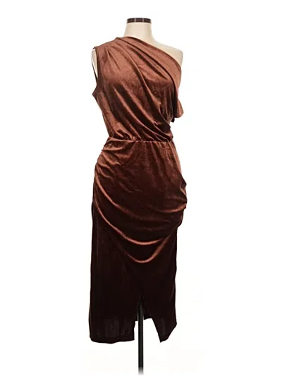 Pre-owned Shein Cocktail Dress In Brown