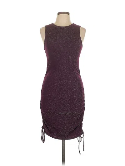 Pre-owned Shein Cocktail Dress In Burgundy