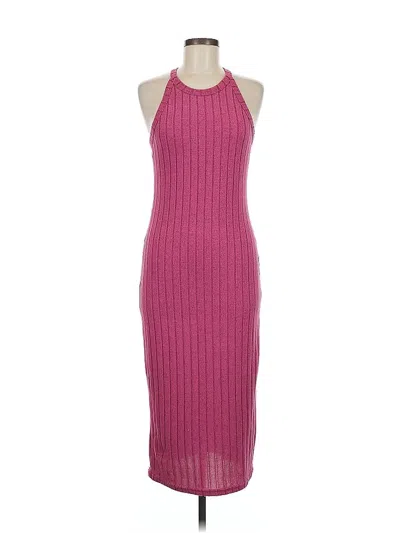Pre-owned Shein Cocktail Dress In Burgundy
