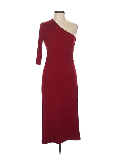 Pre-owned Shein Cocktail Dress In Burgundy