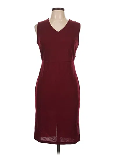 Pre-owned Shein Cocktail Dress In Burgundy