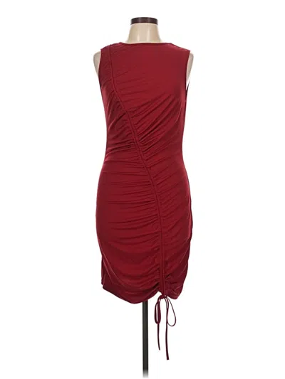 Pre-owned Shein Cocktail Dress In Burgundy