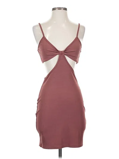 Pre-owned Shein Cocktail Dress In Burgundy