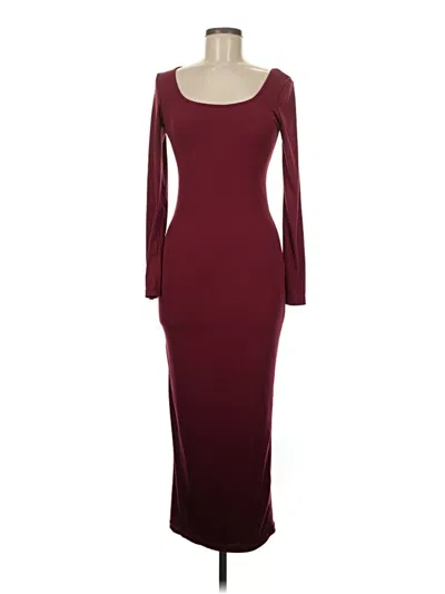 Pre-owned Shein Cocktail Dress In Burgundy