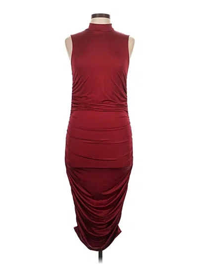 Shein Cocktail Dress In Burgundy