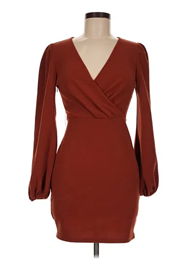 Pre-owned Shein Cocktail Dress In Burgundy