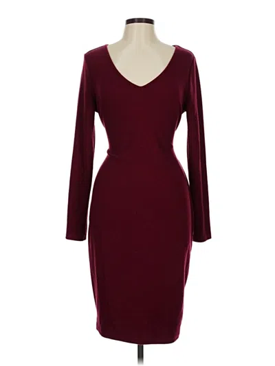 Pre-owned Shein Cocktail Dress In Burgundy