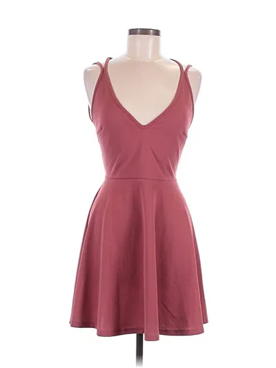 Pre-owned Shein Cocktail Dress In Burgundy