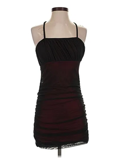 Pre-owned Shein Cocktail Dress In Burgundy