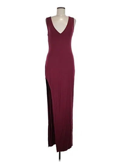 Pre-owned Shein Cocktail Dress In Burgundy