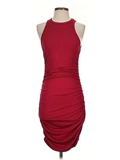Pre-owned Shein Cocktail Dress In Burgundy