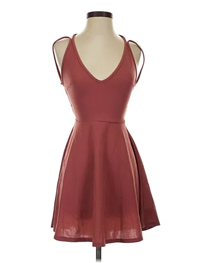 Pre-owned Shein Cocktail Dress In Burgundy