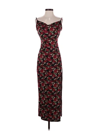 Pre-owned Shein Cocktail Dress In Burgundy