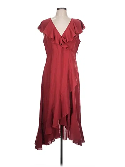 Pre-owned Shein Cocktail Dress In Burgundy