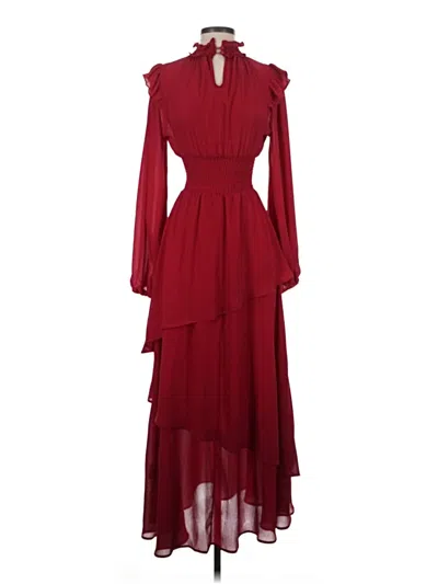 Pre-owned Shein Cocktail Dress In Burgundy