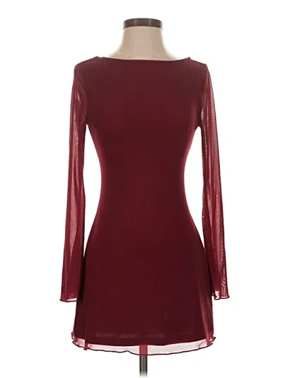 Pre-owned Shein Cocktail Dress In Burgundy