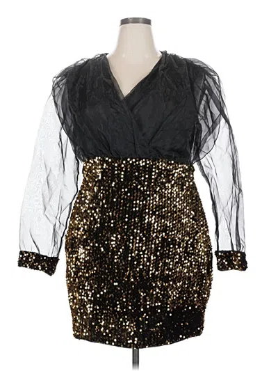 Pre-owned Shein Cocktail Dress In Gold