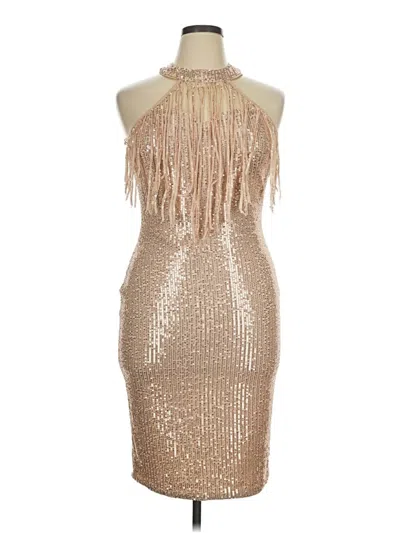 Pre-owned Shein Cocktail Dress In Gold