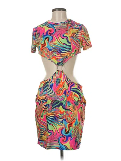 Pre-owned Shein Cocktail Dress In Orange