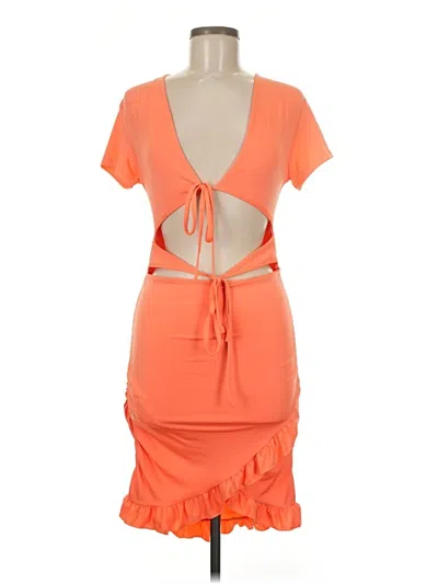 Pre-owned Shein Cocktail Dress In Orange