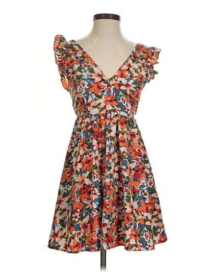 Pre-owned Shein Cocktail Dress In Orange