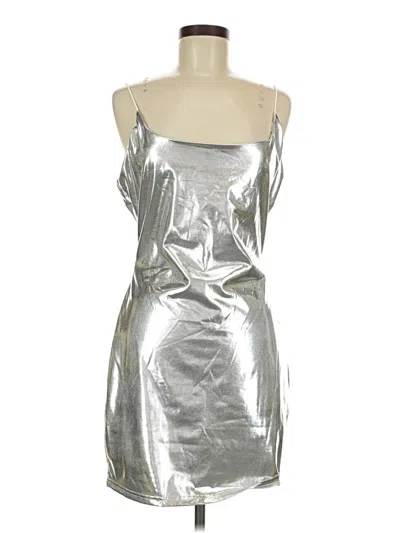 Pre-owned Shein Cocktail Dress In Silver