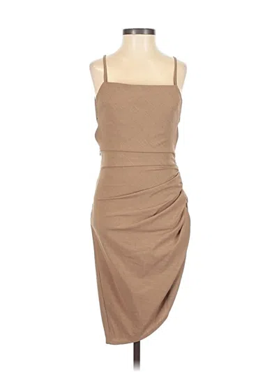 Pre-owned Shein Cocktail Dress In Tan